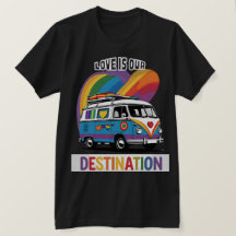 Proud Camper - Rainbow RV Pride T - Shirt
