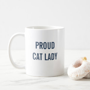 Proud Cat Lady Blue Cat Kaffeetasse