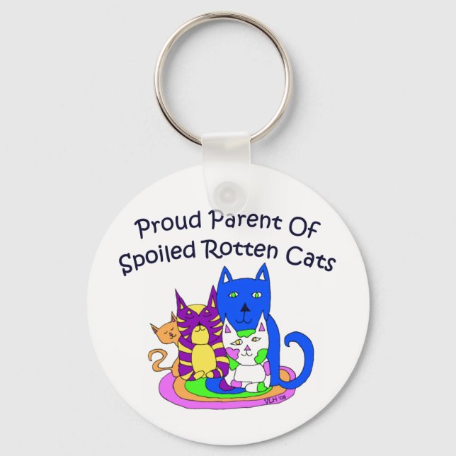 Proud Cat Parent Schlüsselanhänger (Vorderseite)