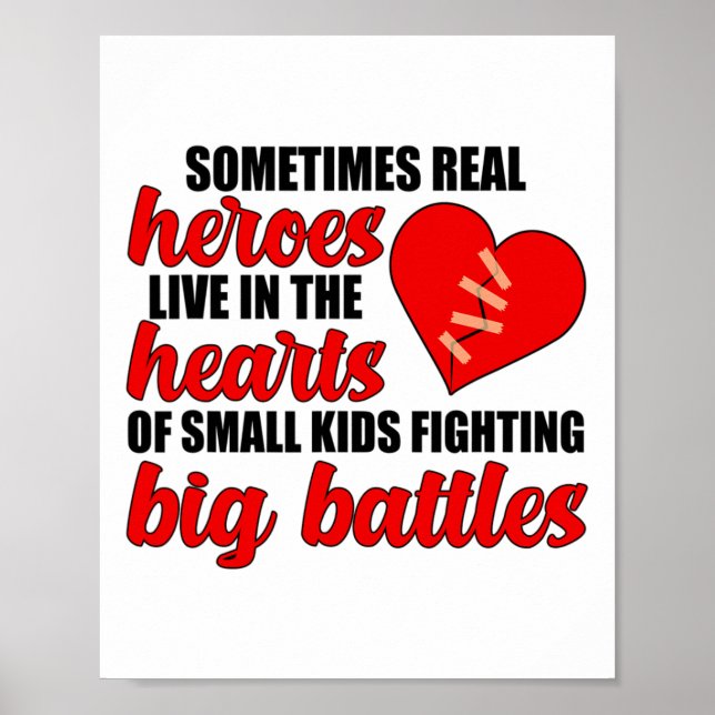 Proud Chd Warrior kongenitale Herzerkrankung Aware Poster (Vorne)
