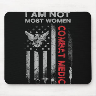 Proud Combat Field Medic Veteran Soldat gibt Com Mousepad