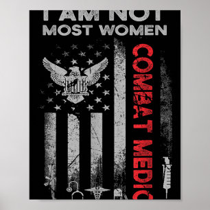 Proud Combat Field Medic Veteran Soldat gibt Com Poster