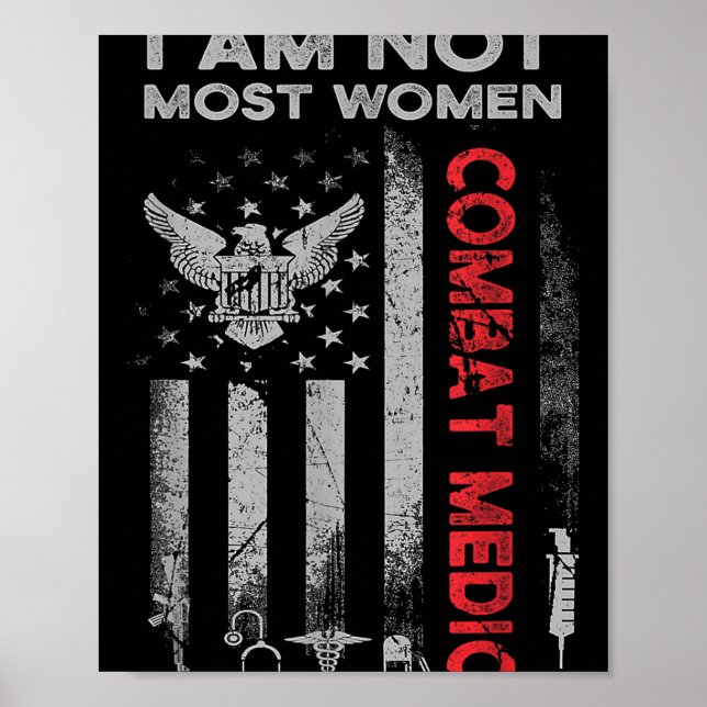 Proud Combat Field Medic Veteran Soldat gibt Com Poster (Vorne)