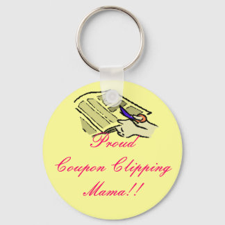 Proud Coupon Clipping Mama Schlüsselanhänger