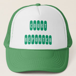Proud Court Reporter grüner weißer Brief hat Truckerkappe