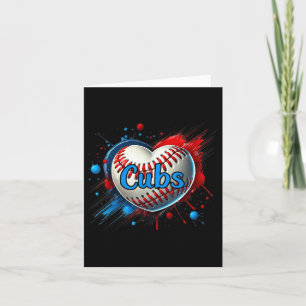Proud Cubs Name Clic Hearts Geschenk für Cubs Fans Karte