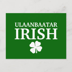 Proud Custom Ulaanbaatar Irish City T - Shirt Postkarte