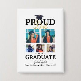 Proud dad of graduate 2025 button