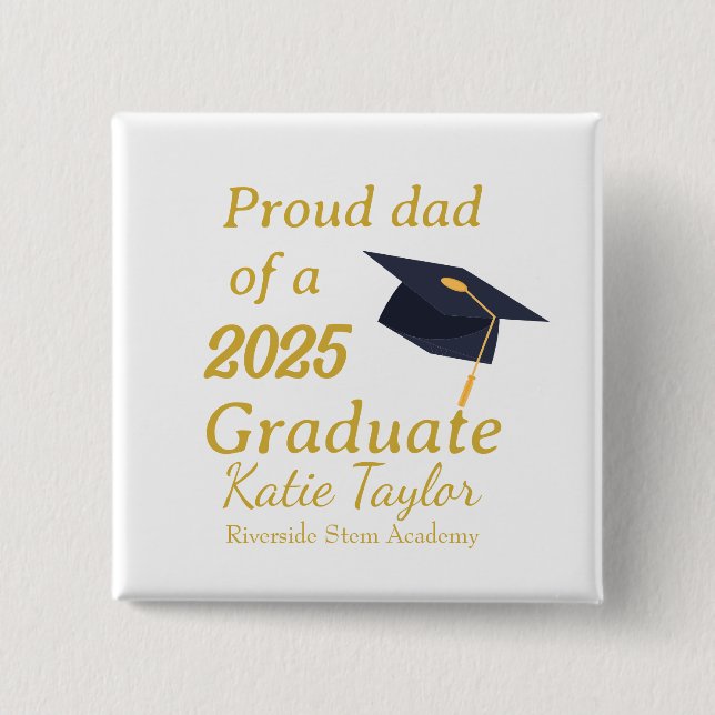 Proud dad of graduate  button (Vorderseite)