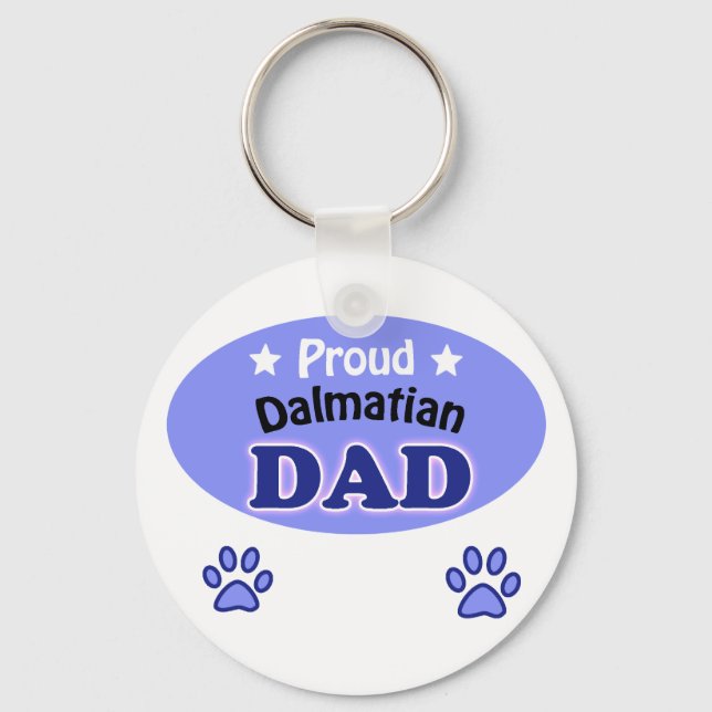 Proud Dalmatiner Vater Schlüsselanhänger (Vorderseite)
