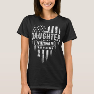 Proud Daughter Vietnam Vet Vater Veterans Day Amer T-Shirt