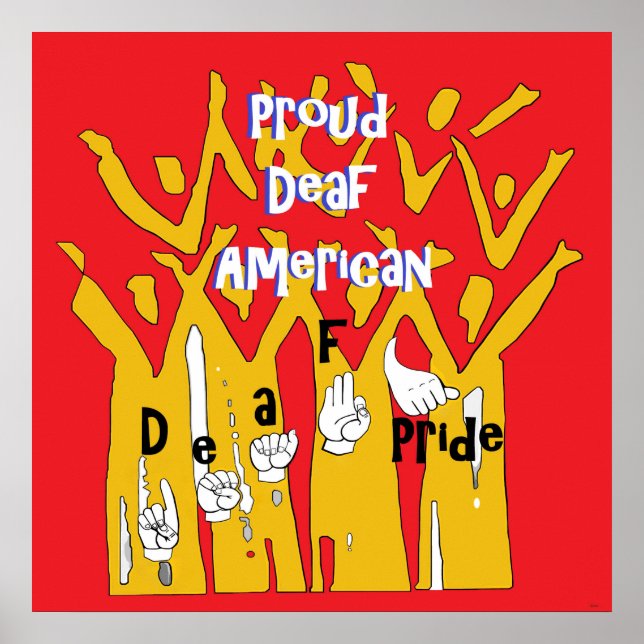 Proud Deaf American Poster (Vorne)