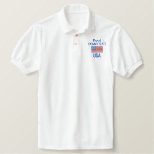 Proud Democrat USA Polo Shirt