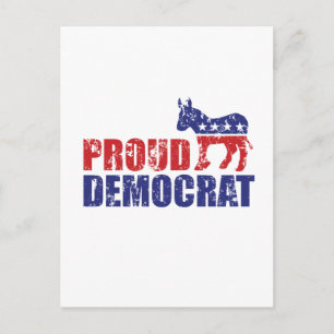 Proud-Demokrat Donkey gestört Postkarte