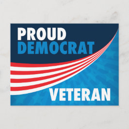 Proud-Demokrat Veteran Postkarte