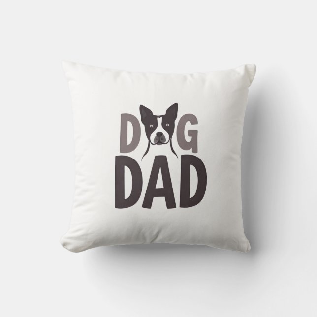 Proud Dog Dad Apparel & Accessories Kissen (Vorderseite)
