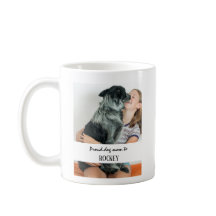 Proud dog mom personalized image and name pet