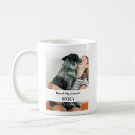 Proud dog mom personalized image and name pet kaffeetasse