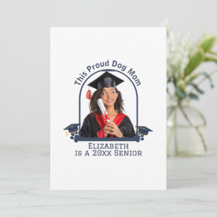 Proud Dog Mum ist ein Senior - Custom Abschluss Feiertagskarte