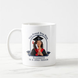 Proud Dog Mum ist ein Senior - Custom Abschluss Kaffeetasse