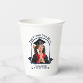 Proud Dog Mum ist ein Senior - Custom Abschluss Pappbecher