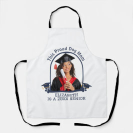 Proud Dog Mum ist ein Senior - Custom Abschluss Schürze