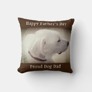 Proud Dog Vater Dark Brown Kissen