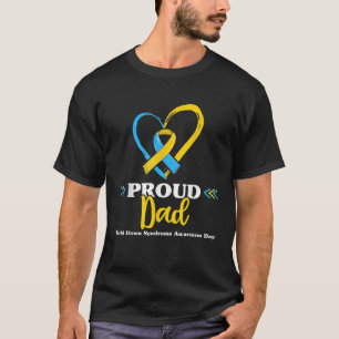 Proud-Down-Syndrom Vater Awareness-Shirts T21 Dadd T-Shirt