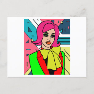 Proud Drag Queen Inspiriert Postkarte