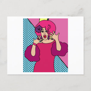 Proud Drag Queen Inspiriert Postkarte