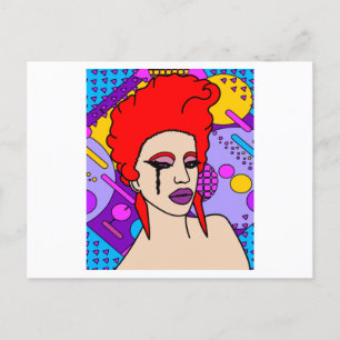 Proud Drag Queen Inspiriert Postkarte