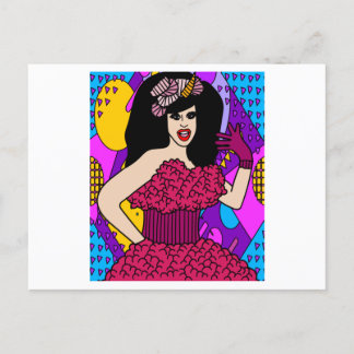 Proud Drag Queen Inspiriert Postkarte