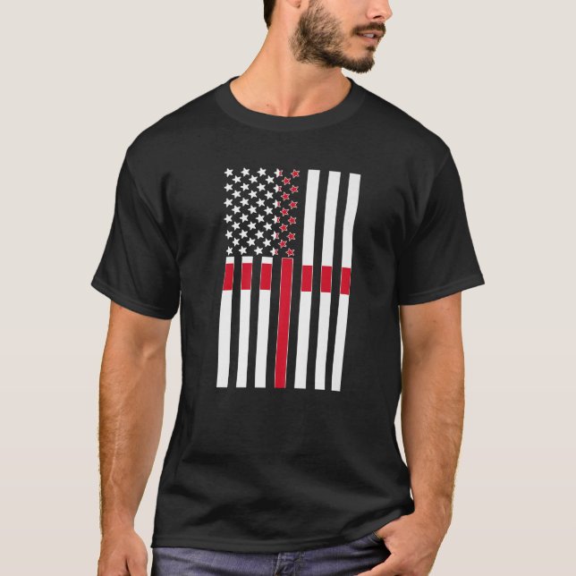 Proud English American Boy Girl Uncle England US F T-Shirt (Vorderseite)