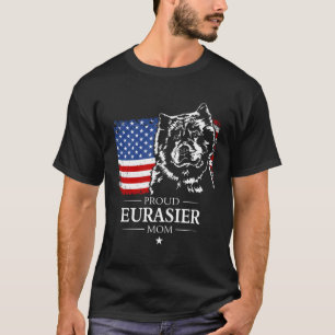 Proud Eurasier Mama American Flag Patriotic Dog Gi T-Shirt