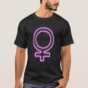 Proud Feminist Feminismus und Emanzipation Frau Po T-Shirt