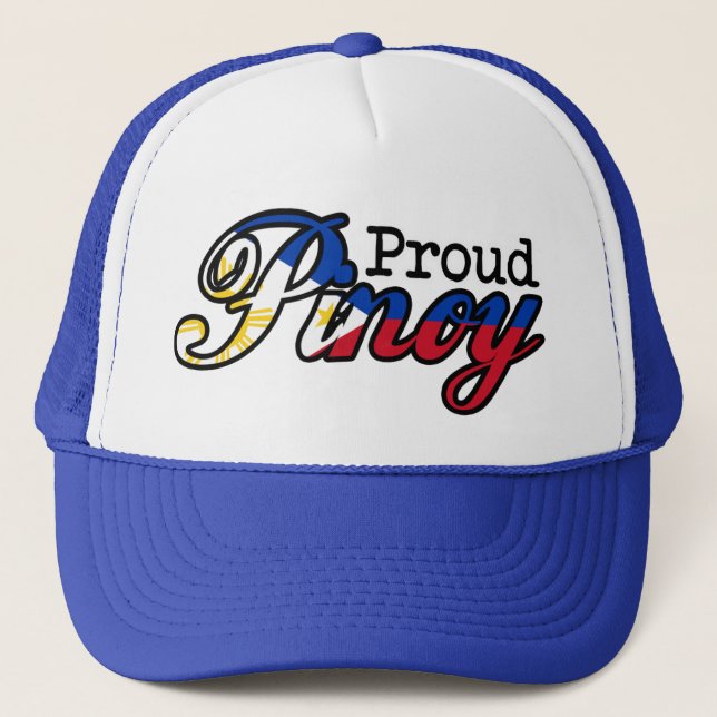 Proud Filipino Pinoy Truckerkappe (Vorderseite)