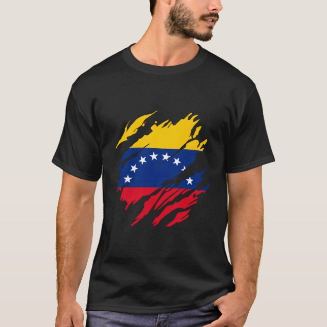 Proud Flag Fans Venezuela T-Shirt (Vorderseite)