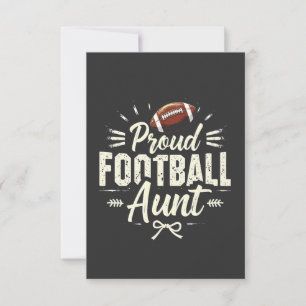 Proud Football Tante Fantasy Football Matching Dankeskarte