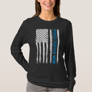 Proud Foster Mama Eltern Adoption Tag Foster T-Shirt