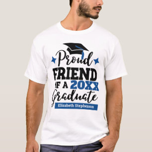 Proud Friend 2022 Absolvent schwarzen blauen Tasse T-Shirt
