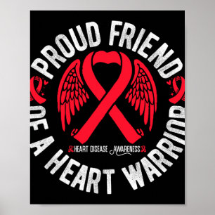 Proud Friend of a Heart Warrior Chd Herzerkrankung Poster