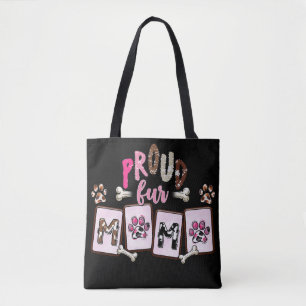 Proud Fur Mama Dog Lover Typografie Tasche