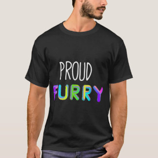 Proud Fursuit Pride Rainbow Fur Cosplay Cost T-Shirt
