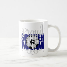 Proud-Fußball-Mama in Blue Kaffeetasse