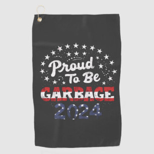 Proud Garbage Puerto Rico Latinos für Trump Golfhandtuch