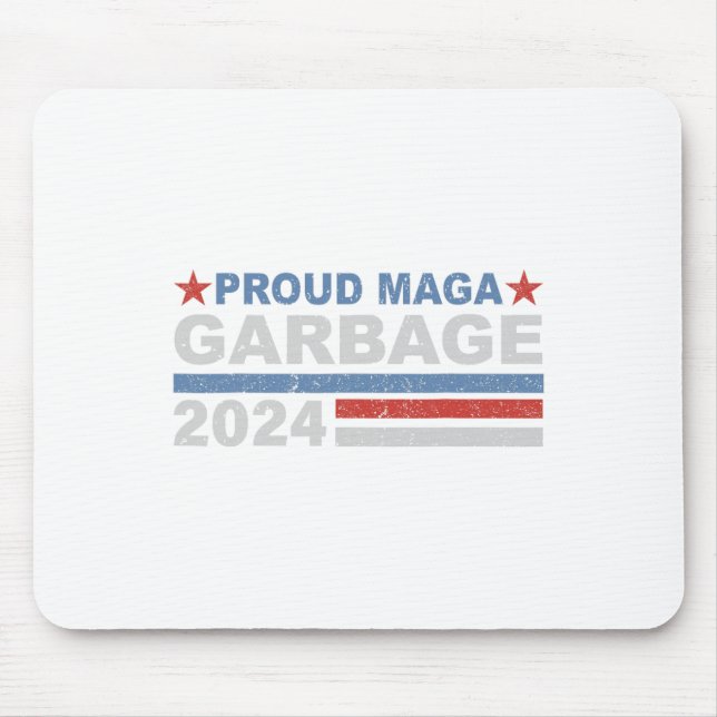 Proud Garbage Trump Unterstützer 1 Mousepad (Vorne)
