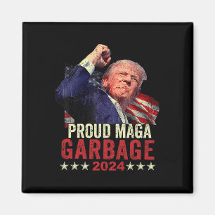 Proud Garbage Trump Unterstützer 4 Magnet