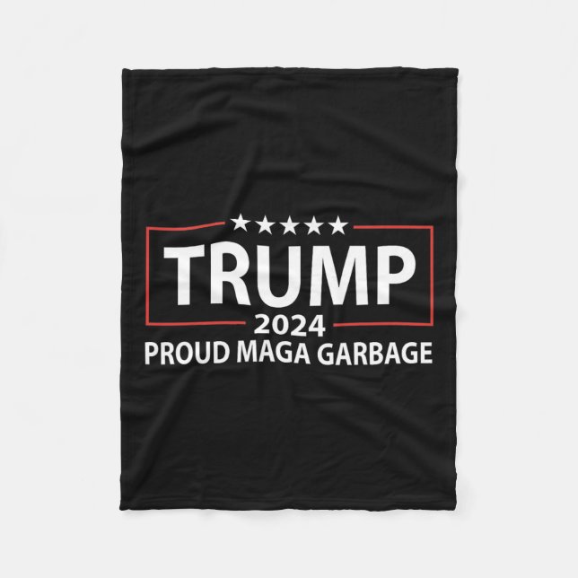 Proud Garbage Trump-Unterstützer 6 Fleecedecke (Vorderseite)