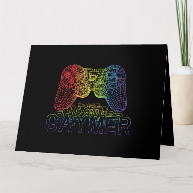 Proud Gaymer, Gay Pride Gaming Karte (Vorderseite)