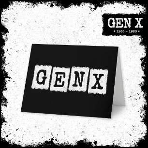 Proud Gen X Gen Xer Generation X Gen X X Karte
